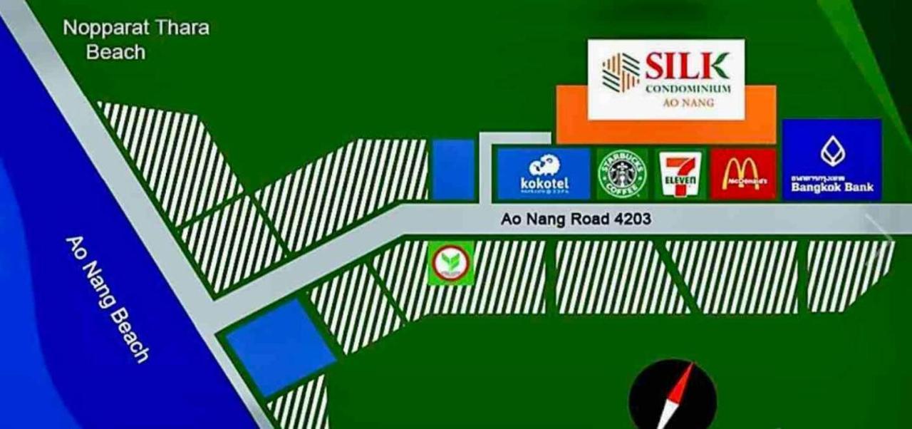 Ao Nang A402-Silk Condo Aonang-Sea View-5 Mins Walk To Beach מראה חיצוני תמונה